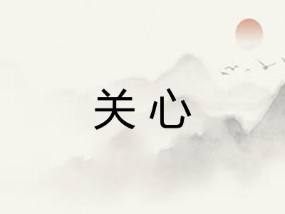 关心