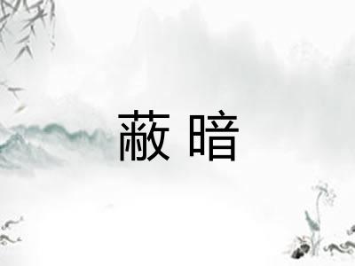 蔽暗