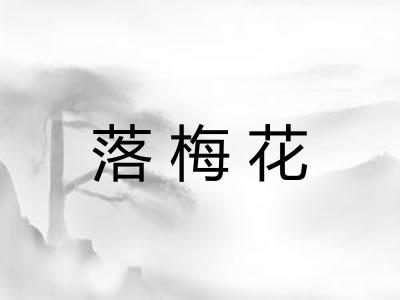落梅花