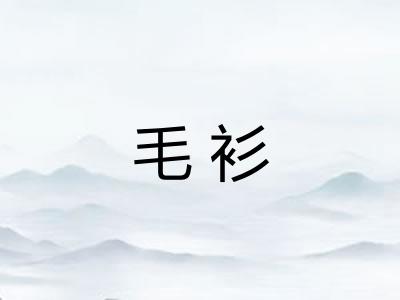 毛衫