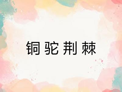 铜驼荆棘