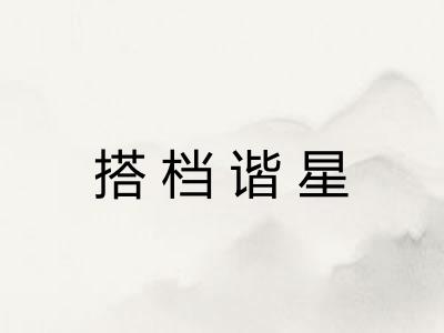搭档谐星