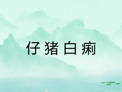 仔猪白痢