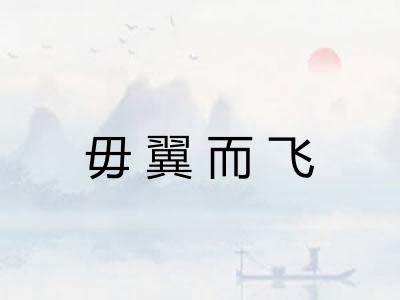 毋翼而飞