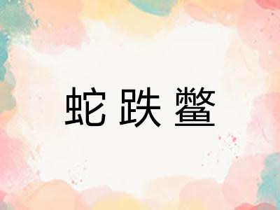 蛇跌鳖