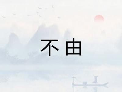 不由