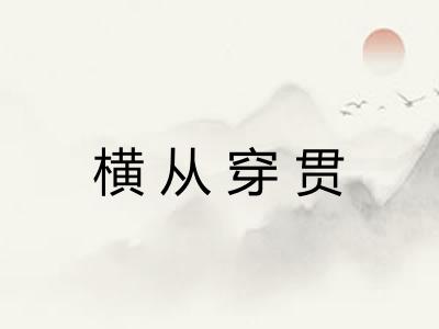 横从穿贯