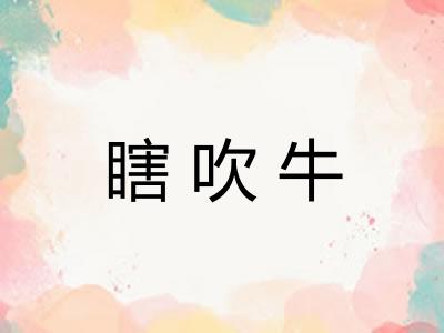 瞎吹牛