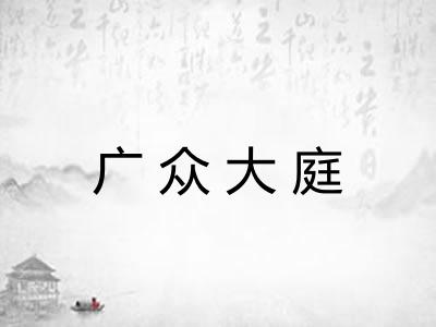 广众大庭